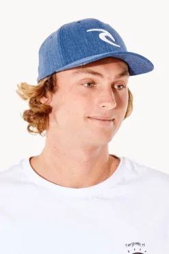 Headwear|Rip Curl Mens Tepan Flexfit Cap Navy