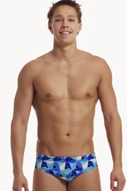 Briefs|Funky Trunks Mens Tetra Tonic Brief Blue