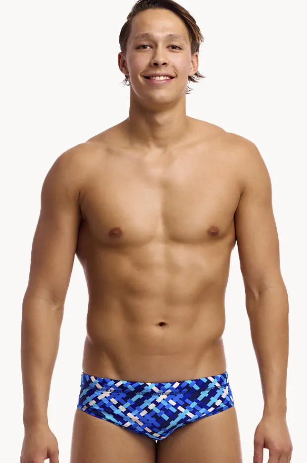 Briefs|Funky Trunks Mens Under Over Brief Blue