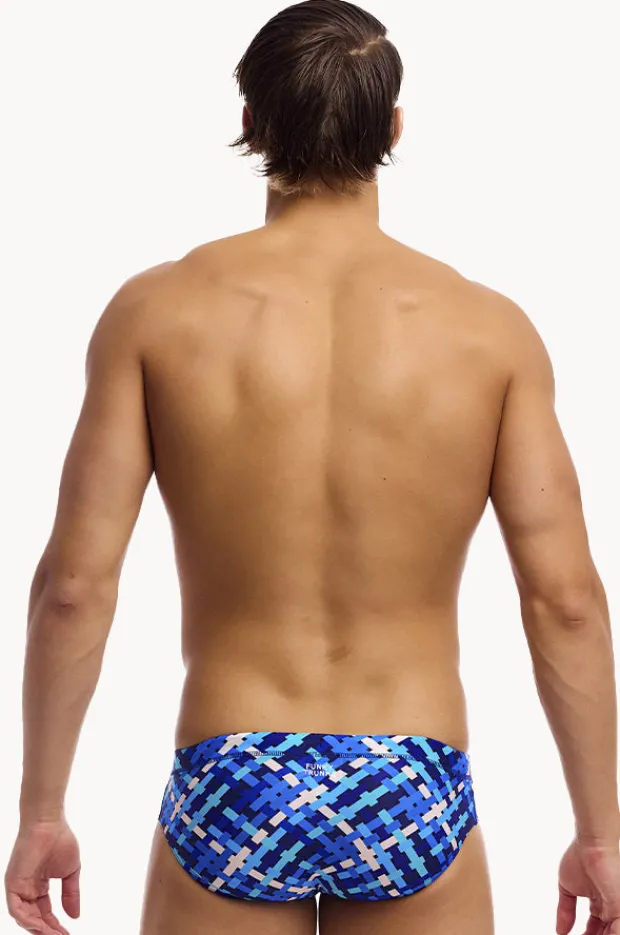 Briefs|Funky Trunks Mens Under Over Brief Blue