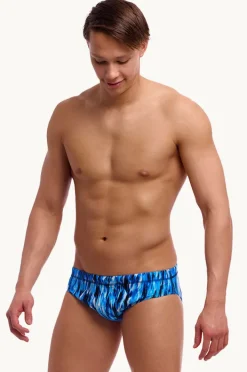 Briefs|Funky Trunks Mens Wing Streak Brief Blue