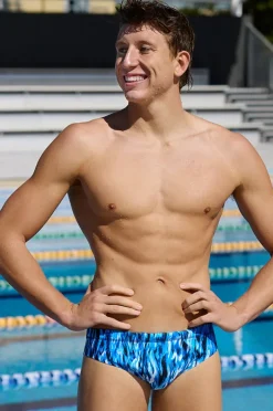 Briefs|Funky Trunks Mens Wing Streak Brief Blue