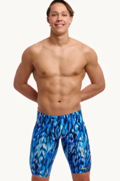 Jammers|Funky Trunks Mens Wing Streak Jammer Blue