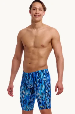 Jammers|Funky Trunks Mens Wing Streak Jammer Blue