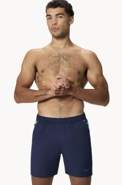 Boardshorts|Speedo Mens Xpress Lite Panel 16" Watershort Peacoat