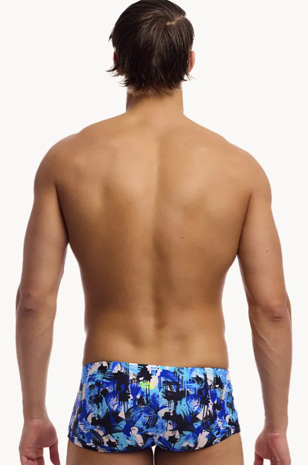 Trunks|Funky Trunks Mens You Messer Trunk Blue/black