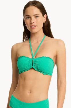 Bikini Tops|Sea Level Messina Ring Bandeau Evergreen