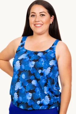 Tankini Tops|T.h.e. Swimwear Island Blouson Tankini Separate + Midnight
