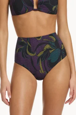 Bottoms|Jets Midnight Tropical High Waist Pant Amethyst