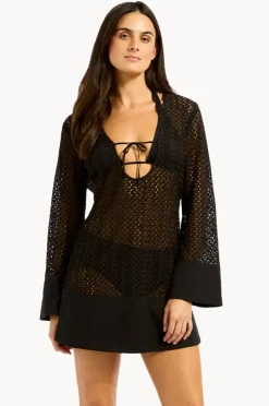 Overswim|Seafolly Mini Cover Up Black