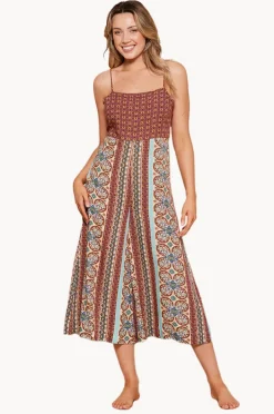 Playsuits|Tigerlily Monarch Selena Strappy Jumpsuit Splash