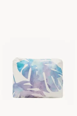 Travel|Bags|Aloha Monstera Small Pouch Blue/purple
