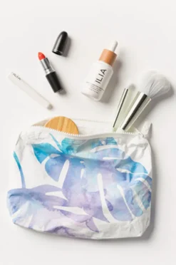 Travel|Bags|Aloha Monstera Small Pouch Blue/purple