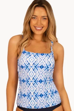 Tankini Tops|Baku Moonlight Multi Fit Tankini Separate Moonlight white
