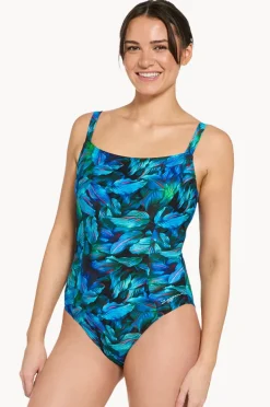 One Pieces|Zoggs Mystic Underwire Classicback One Piece Blue