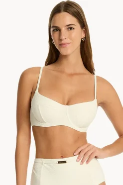 Bikini Tops|Sea Level Nautique Balconette Bra Coconut