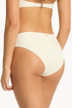 Bottoms|Sea Level Nautique Mid Bikini Pant Coconut