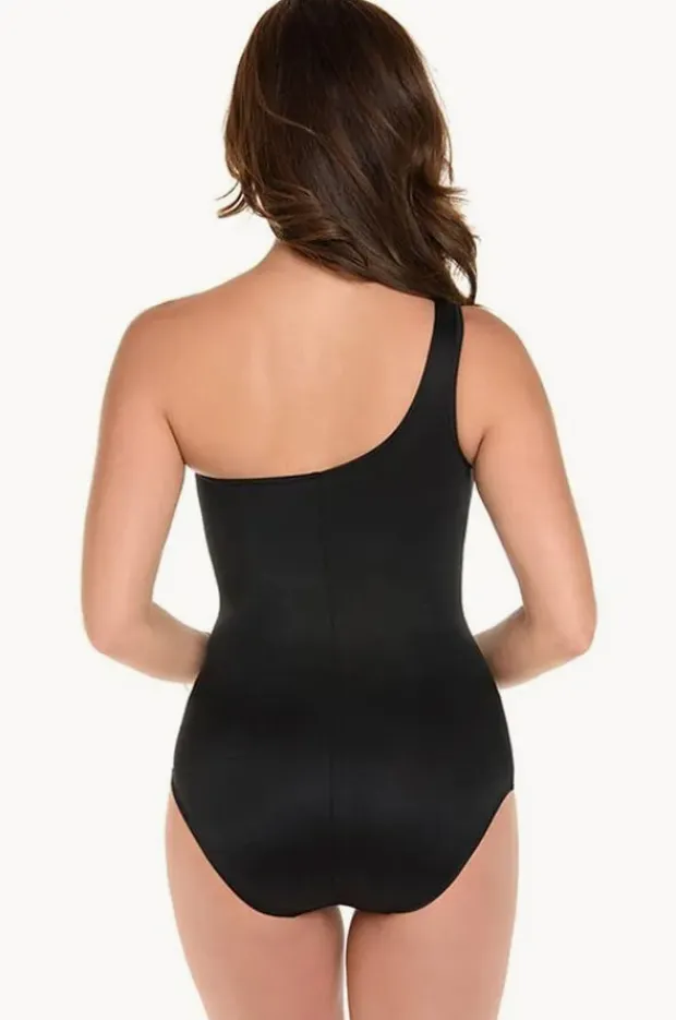 One Pieces|Miraclesuit Network Jena Mesh One Piece Black