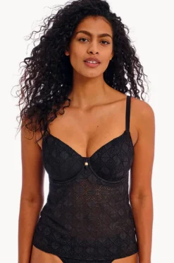 Tankini Tops|Freya Nomad Nights F Cup Plunge Tankini Separate BLACK