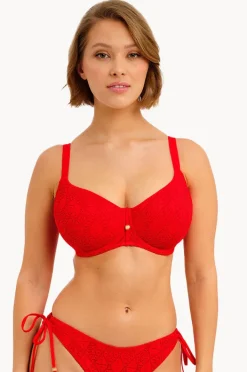 Bikini Tops|Freya Nomad Nights H Cup Sweetheart Bra Lava