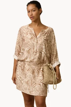 Dresses|Monte u0026 Lou Nova 3/4 Sleeve Shirt Dress Animal