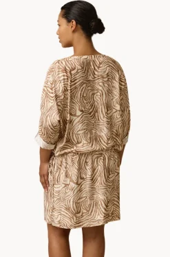 Dresses|Monte u0026 Lou Nova 3/4 Sleeve Shirt Dress Animal