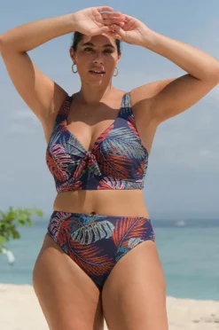 Bikini Tops|Artesands Nu Ornare Cezanne D/DD Cup Midriff Bra Navy