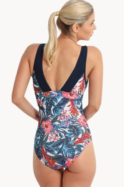 One Pieces|Poolproof Oasis Ruched Scoop Neck One Piece White