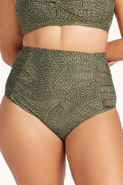 Bottoms|Artesands Onda Perspective Raphael High Waist Pant Olive