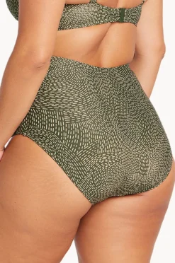 Bottoms|Artesands Onda Perspective Raphael High Waist Pant Olive