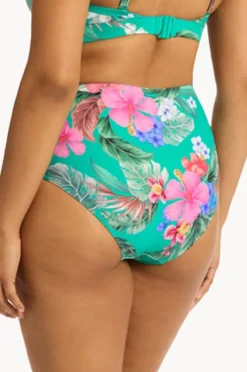 Bottoms|Sea Level Pacifico Gathered High Waist Pant Evergreen