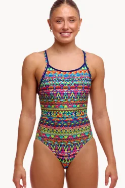 One Pieces|Funkita Packed Up Diamond Back One Piece Multi