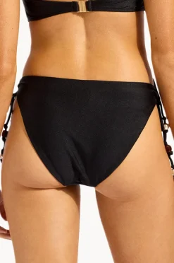 Bottoms|Seafolly Palermo Loop Tie Side Pant Black