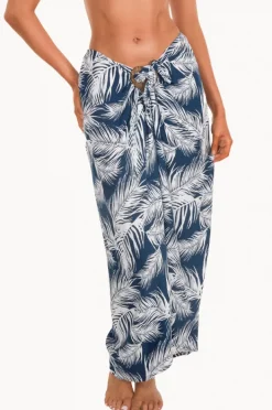 Sarongs|Bodacious Palm Tube Sarong Navy
