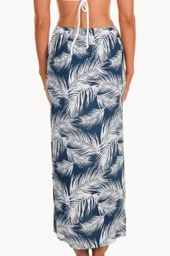 Sarongs|Bodacious Palm Tube Sarong Navy