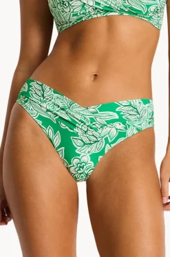 Bottoms|Sea Level Palmera V Front Mid Pant Green