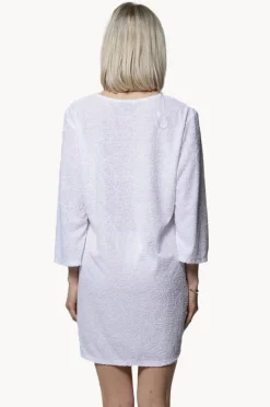 Overswim|J.valdi Palms Terry V Neck Tunic White