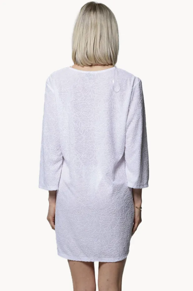 Overswim|J.valdi Palms Terry V Neck Tunic White