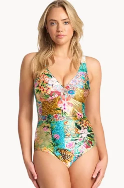 One Pieces|Sunseeker Papaya E/F Cup Minimiser One Piece Multi