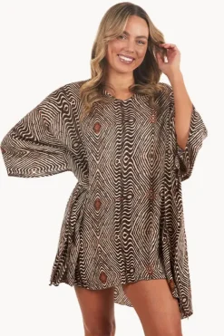 Overswim|Sundrenched Papua Short Tunic Brown