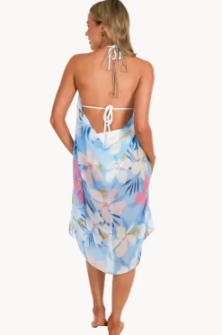 Dresses|Pool To Party Paradise Cove Maxi Halter Dress Blue