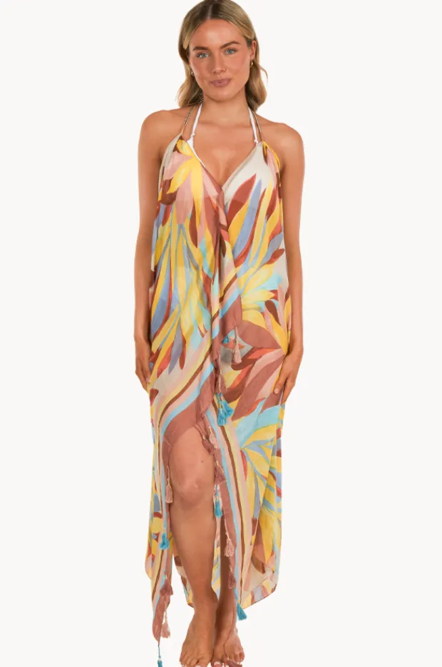 Dresses|Pool To Party Paradise Found Maxi Halter Dress Multi