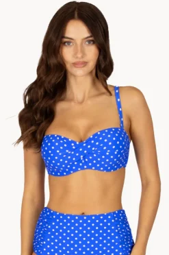 Bikini Tops|Baku Parisian Summer D/DD Cup Twist Bandeau Electric