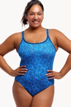 One Pieces|Funkita Pebble Beach Locked In Lucy One Piece Blue