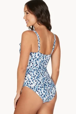 One Pieces|Nip Tuck Petal Plunge Eva One Piece Blue