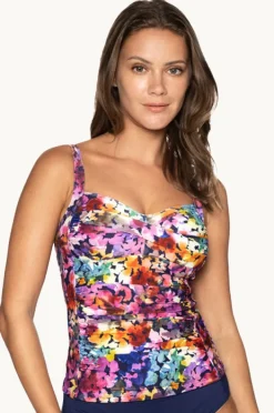 Tankini Tops|Nip Tuck Petunias Joanne Tankini Separate Multi