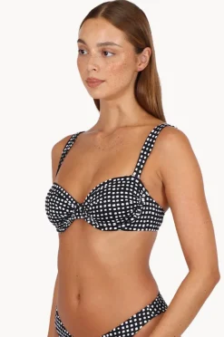 Bikini Tops|Baku Picnic Point B/C Retro Demi Bra Black