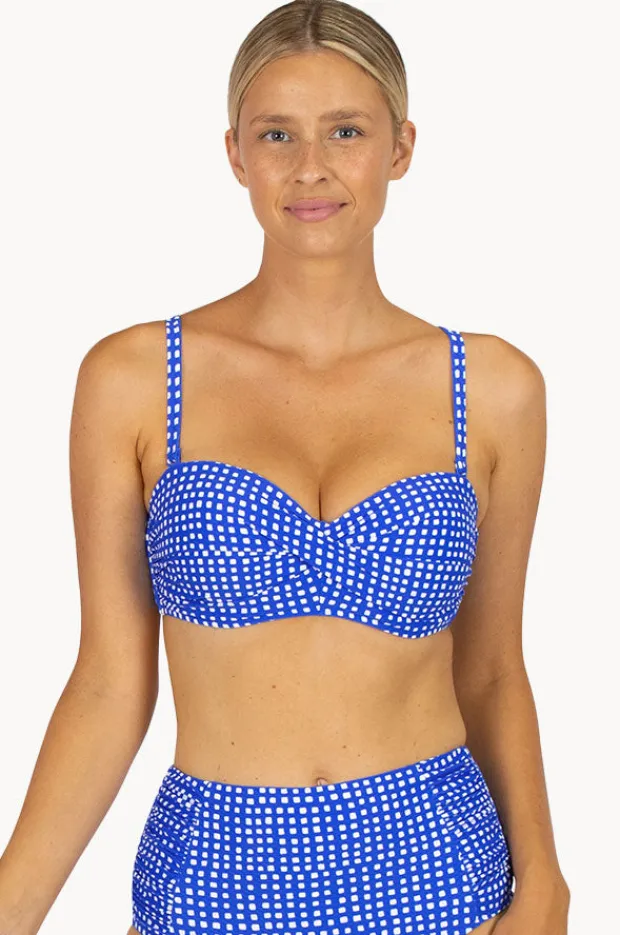 Bikini Tops|Baku Picnic Point D/DD Twist Bandeau Electric