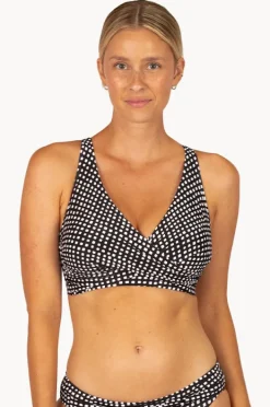 Bikini Tops|Baku Picnic Point F Cup Wrap Bra BLACK