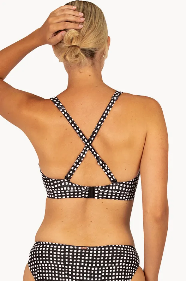 Bikini Tops|Baku Picnic Point F Cup Wrap Bra BLACK